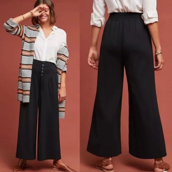Anthropologie Ett:Twa Lucerne Wide Leg Pants - Picture 1 of 6